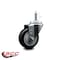 Service Caster 3.5'' Black Polyurethane Wheel Swivel 7/16'' Grip Ring Stem Caster SCC-GR20S3514-PPUB-BLK-716138 - alternate 4